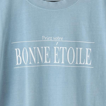 【AMI】袖部荷葉邊水洗T恤