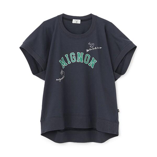 【AMI】塗鴉刺繡不對稱套頭衫