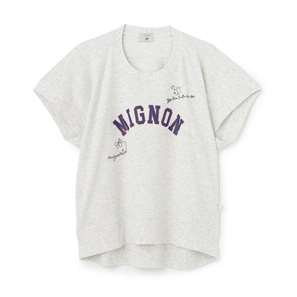 【AMI】塗鴉刺繡不對稱套頭衫