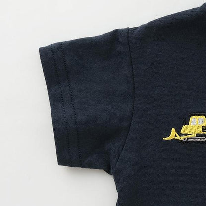 【リンク】工程車刺繡連體衣