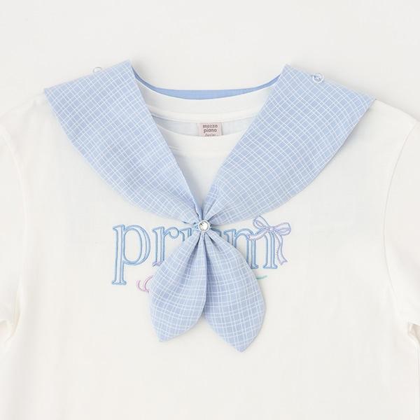 【接觸冷感】3WAY水手領T恤