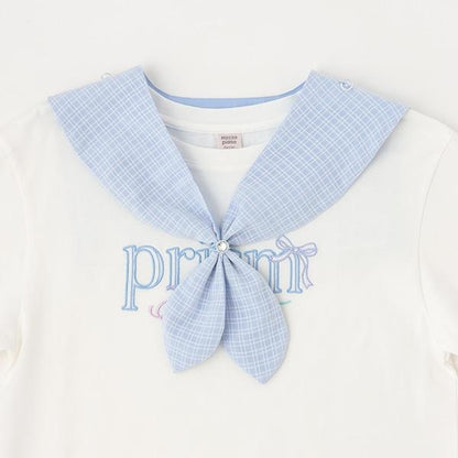 【接觸冷感】3WAY水手領T恤