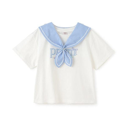 【接觸冷感】3WAY水手領T恤