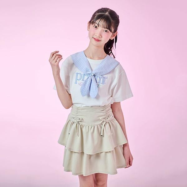 【接觸冷感】3WAY水手領T恤