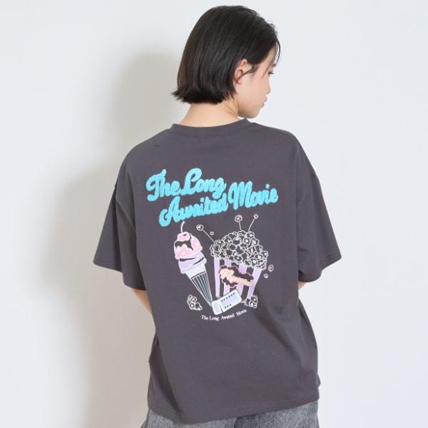 【接觸冷感/清涼】【100%純棉】爆米花印花T恤