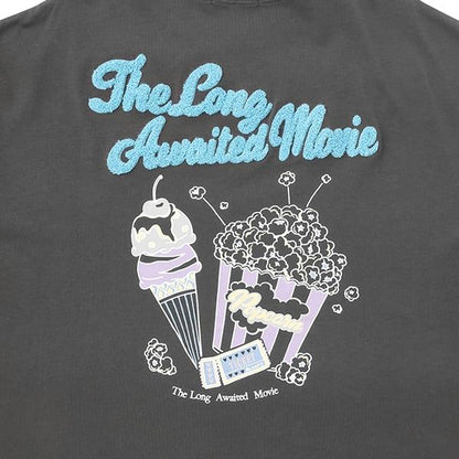 【接觸冷感/清涼】【100%純棉】爆米花印花T恤