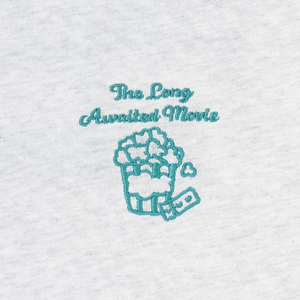 【接觸冷感/清涼】【100%純棉】爆米花印花T恤