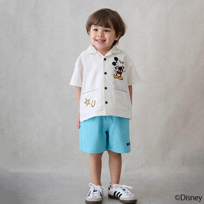 《迪士尼》開領短袖襯衫