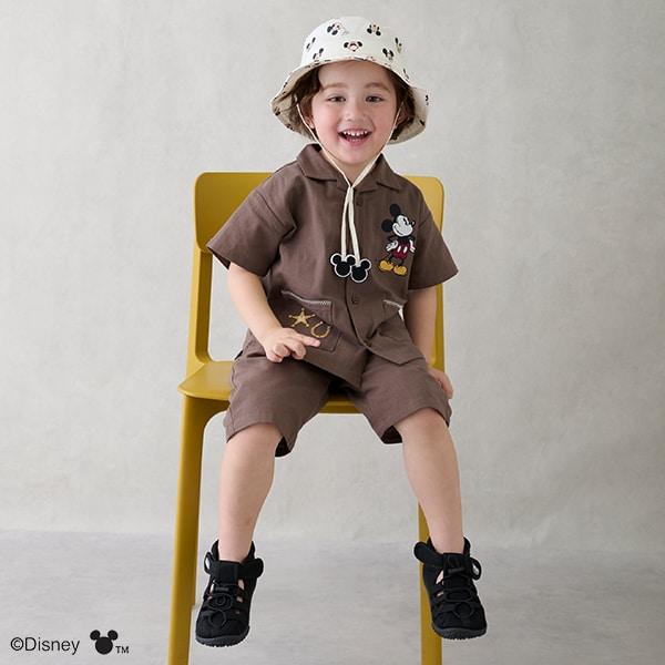 《迪士尼》開領短袖襯衫