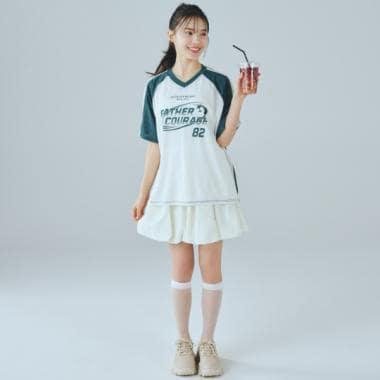 【LTXC】寬鬆網眼運動T恤