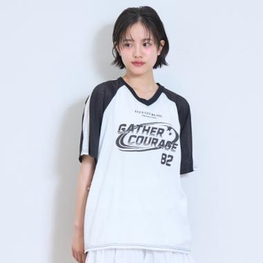 【LTXC】寬鬆網眼運動T恤