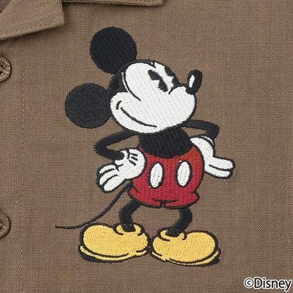 《迪士尼》開領短袖襯衫