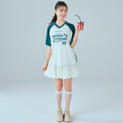 【LTXC】寬鬆網眼運動T恤