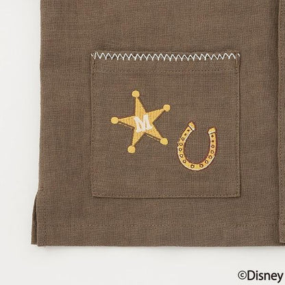 《迪士尼》開領短袖襯衫