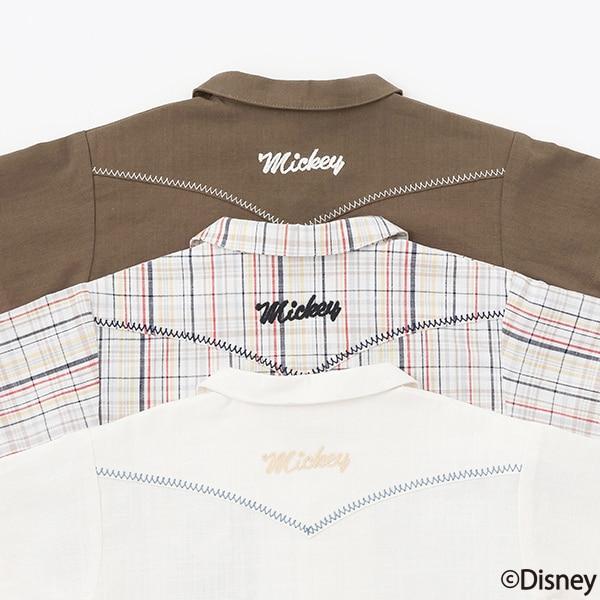 《迪士尼》開領短袖襯衫