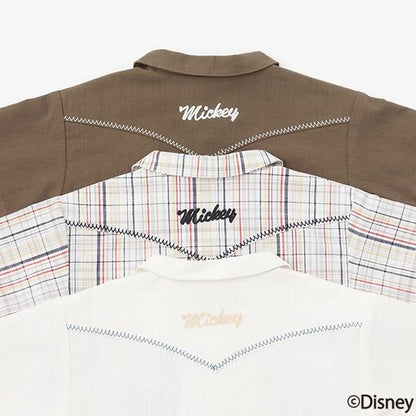 《迪士尼》開領短袖襯衫