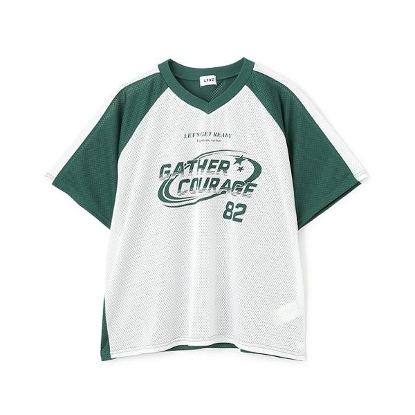 【LTXC】寬鬆網眼運動T恤