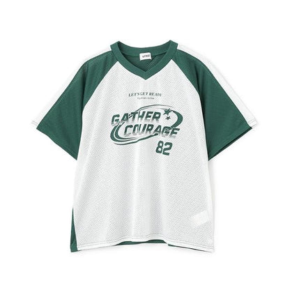 【LTXC】寬鬆網眼運動T恤