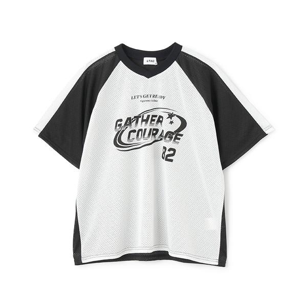 【LTXC】寬鬆網眼運動T恤