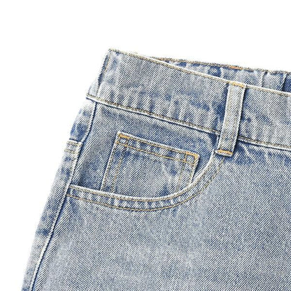 【LTXC】破洞牛仔寬腿褲