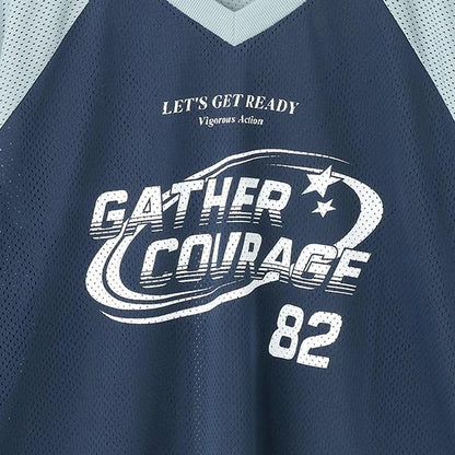 【LTXC】寬鬆網眼運動T恤