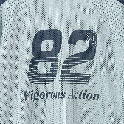 【LTXC】寬鬆網眼運動T恤