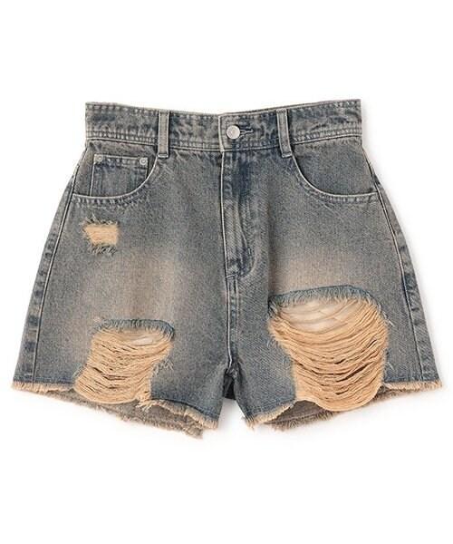 破洞短褲【韓國時尚】
