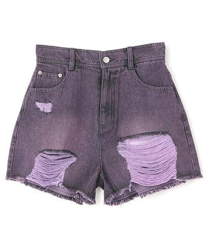 破洞短褲【韓國時尚】