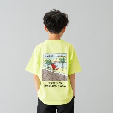 【純棉100%】【365D.】夏日暢享印花寬鬆短袖T恤