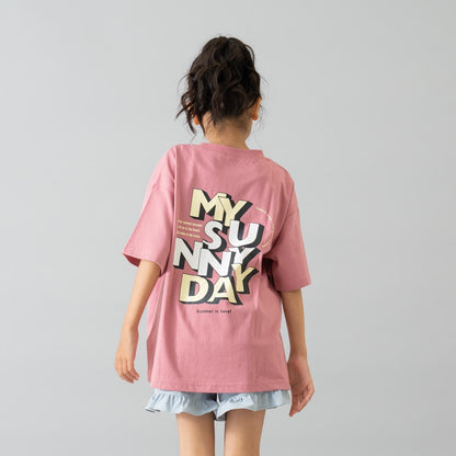 【純棉100%】【365D.】夏日暢享印花寬鬆短袖T恤