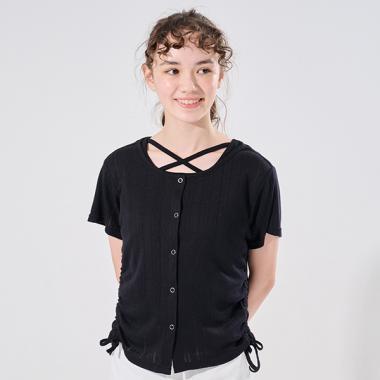 【AMI】側抽繩帶胸墊內搭