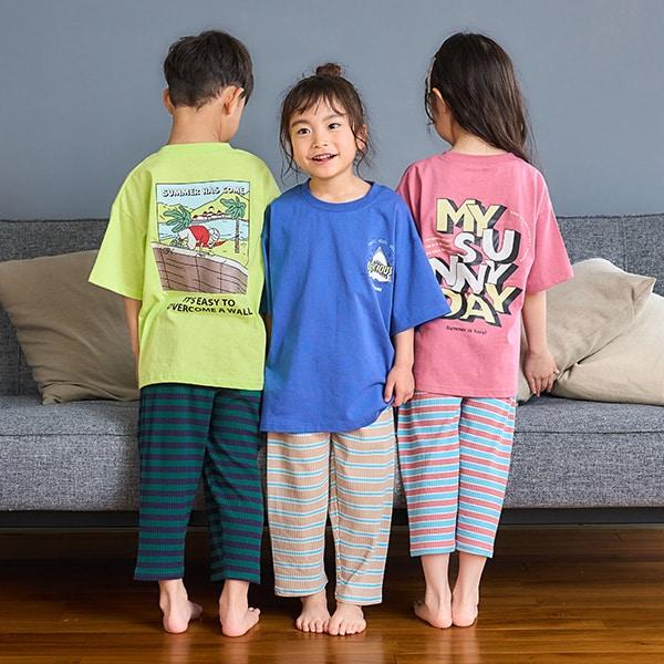 【純棉100%】【365D.】夏日暢享印花寬鬆短袖T恤