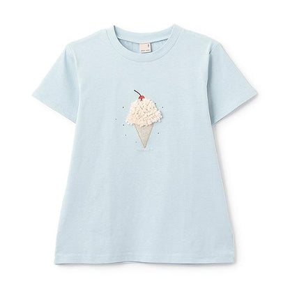 防汙/鏈環 閃亮圖案T恤（青少年）