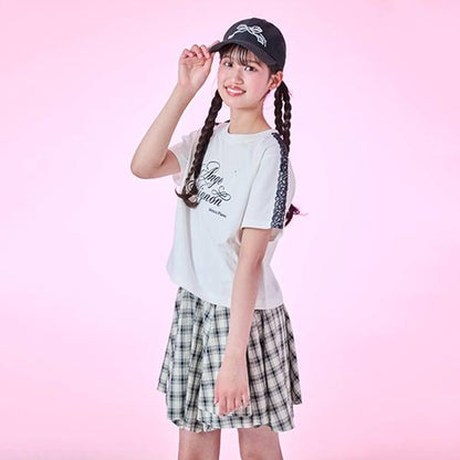 【Nico☆Puchi刊載】拼接材質不規則下襬裙褲