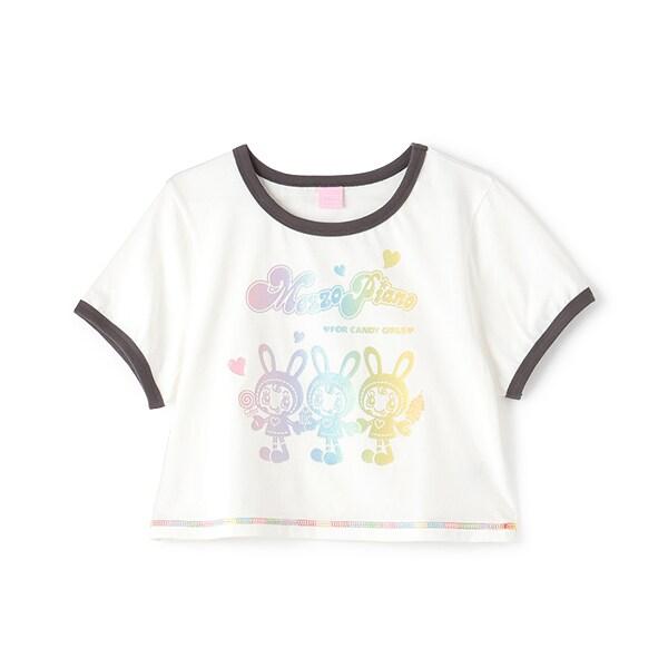 復刻♪ 彩虹貝莉醬拼色邊T恤