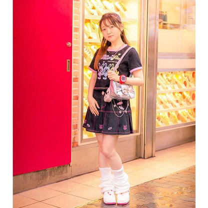 復刻♪ 彩虹貝莉醬拼色邊T恤