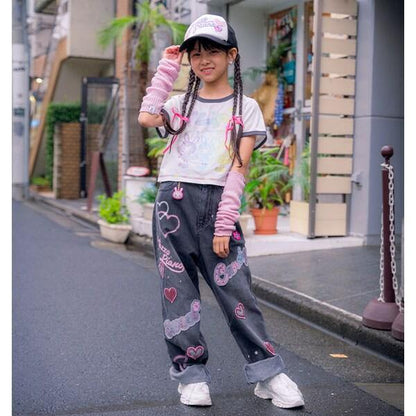 復刻♪ 彩虹貝莉醬拼色邊T恤