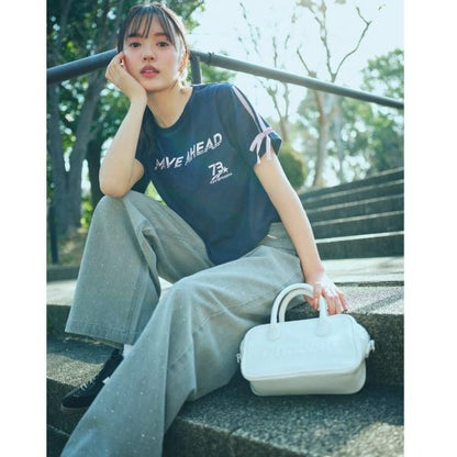 【LTXC】【吸水速幹/清爽】袖部蝴蝶結遊戲T恤