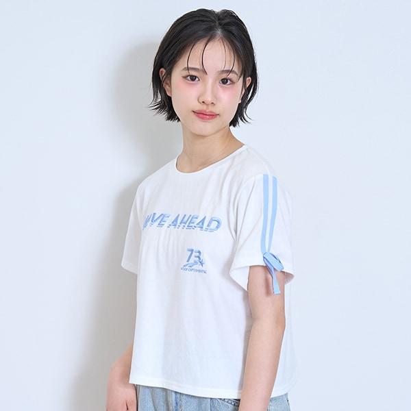 【LTXC】【吸水速幹/清爽】袖部蝴蝶結遊戲T恤