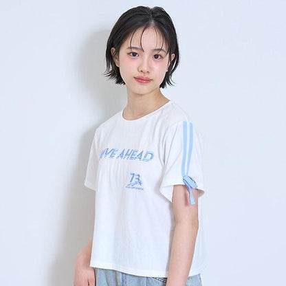 【LTXC】【吸水速幹/清爽】袖部蝴蝶結遊戲T恤