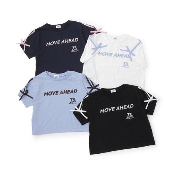 【LTXC】【吸水速幹/清爽】袖部蝴蝶結遊戲T恤