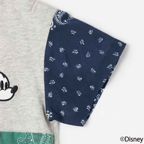 【《迪士尼》】拼接短袖T恤