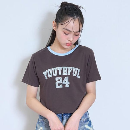 【LTXC】【接觸冷感/清涼】立體貼花短袖T恤