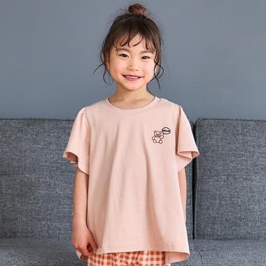 【純棉100%】【365D.】帶有小標誌的套頭衫