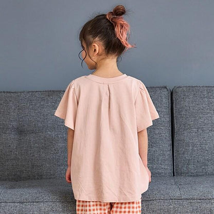 【純棉100%】【365D.】帶有小標誌的套頭衫