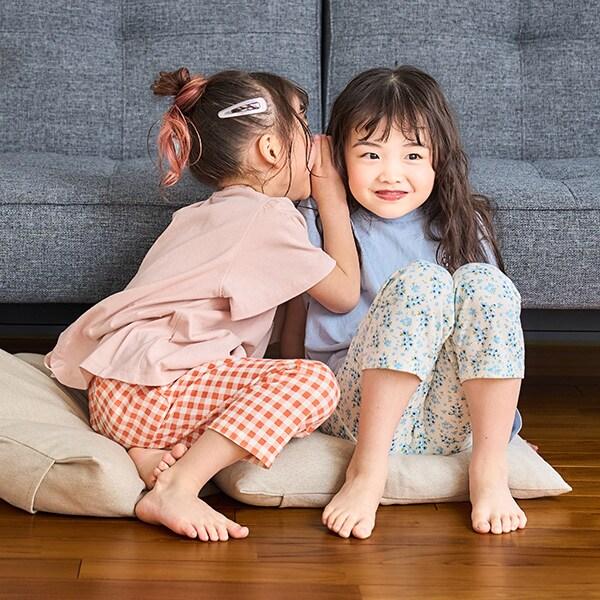 【純棉100%】【365D.】帶有小標誌的套頭衫