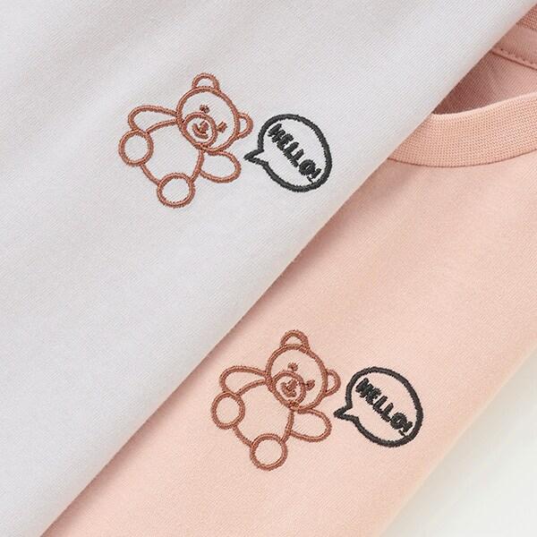 【純棉100%】【365D.】帶有小標誌的套頭衫