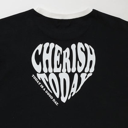 【LTXC】【GOODPRICE】【純棉100%】愛心裝飾T恤