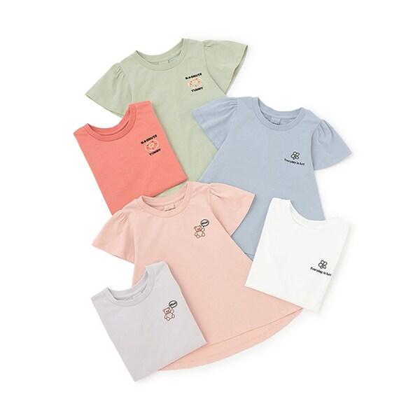 【純棉100%】【365D.】帶有小標誌的套頭衫