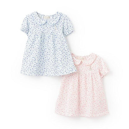 花卉圖案天竺短袖T恤